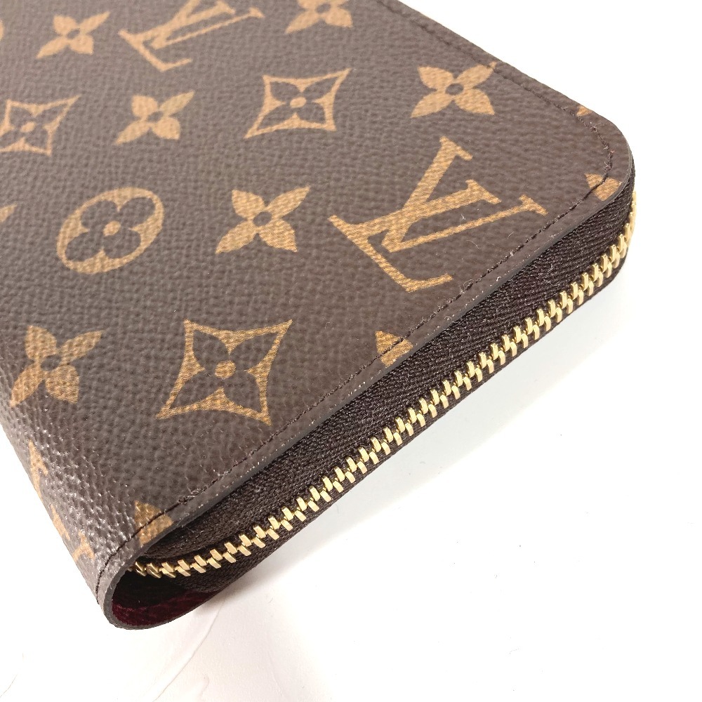 新品同様 LOUIS VUITTON ルイヴィトン M41895 ジッピーウォレット ラウンドファスナー モノグラム 長財布 フューシャ【中古】_画像3