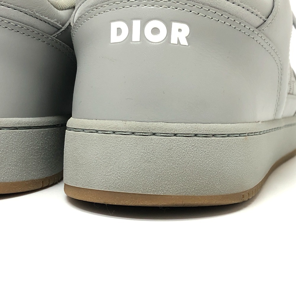 Dior ディオール 3SN242 トロッターパンチング ロウカット スニーカー グレー メンズ【中古】_画像6