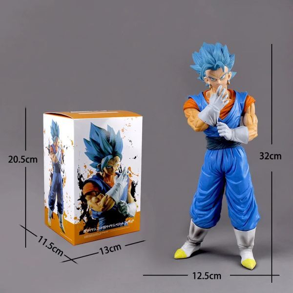 ドラゴンボール スーパーサイヤ人 ベジータ 青 黄 黒 アクションフィギュア 32cm 箱有り_画像6