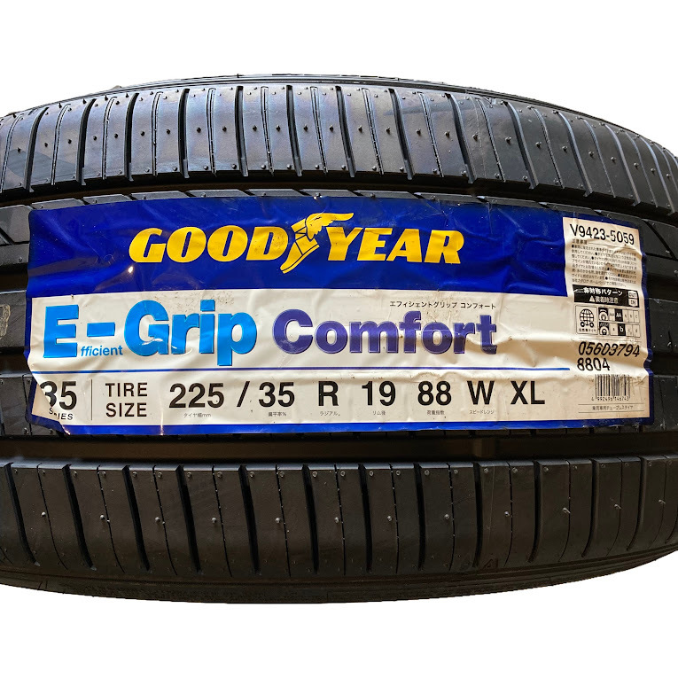 保管袋付 送料無料 新品 4本 (001264) 2020年製　GOODYEAR　EFFICIENTGRIP COMFORT XLFP　225/35R19 88W　夏タイヤ_画像2