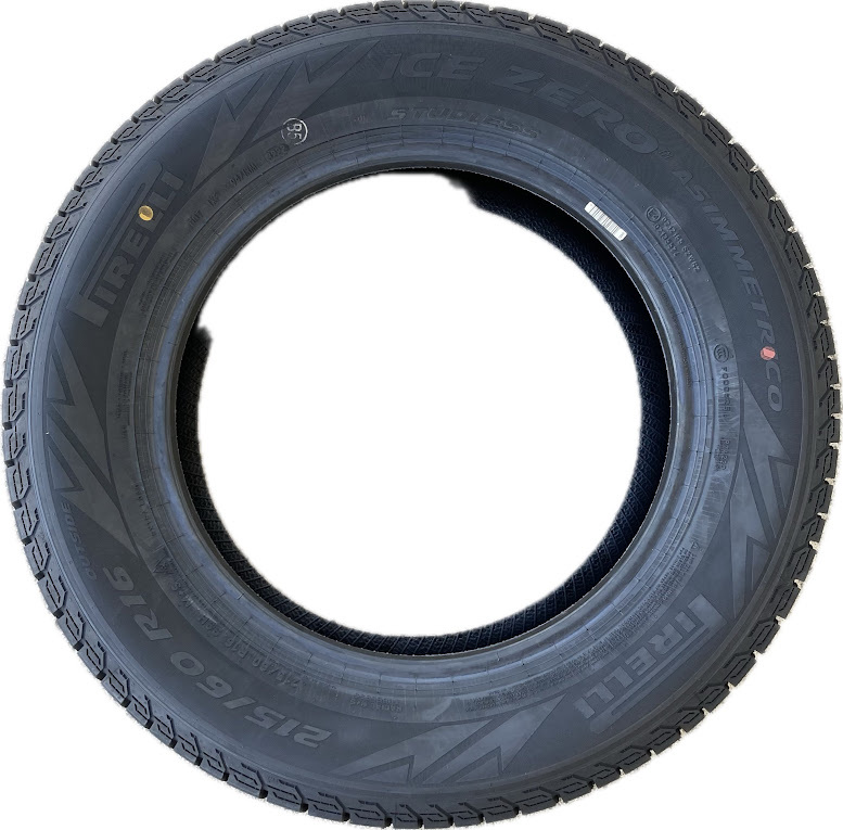 保管袋付 送料無料 新品 2本 (000847) 2022年製　PIRELLI　ICE ZERO ASIMMETRICO　215/60R16 99H XL　スタッドレスタイヤ_画像4