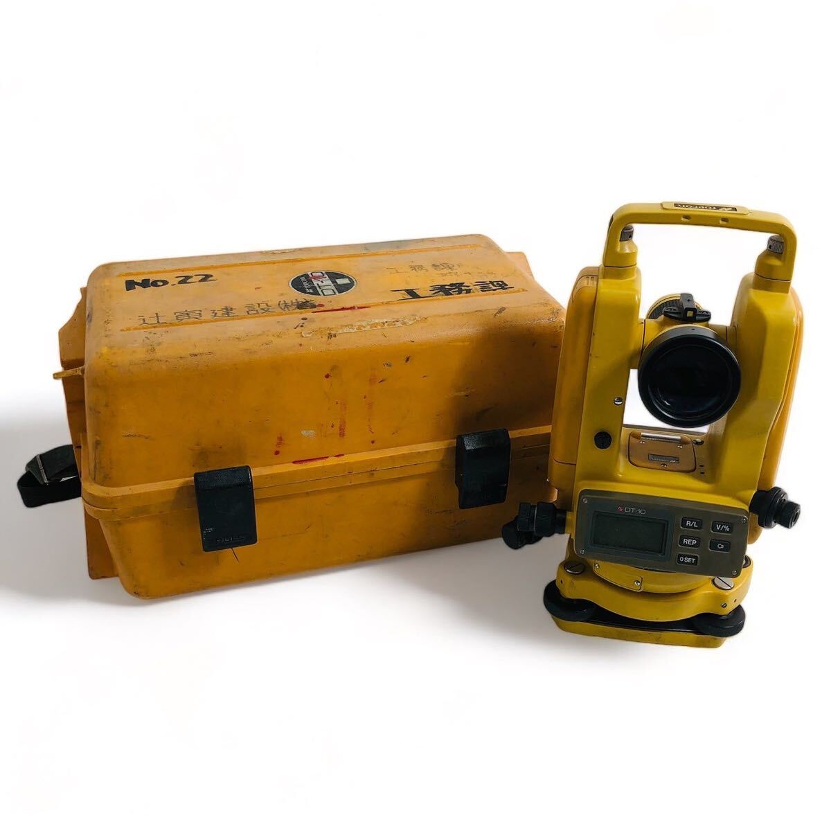 ★☆TOPCON トプコン DT-20 デジタルセオドライト 測量 測定 土木 建築 道具 現状品 ロ☆★の画像1