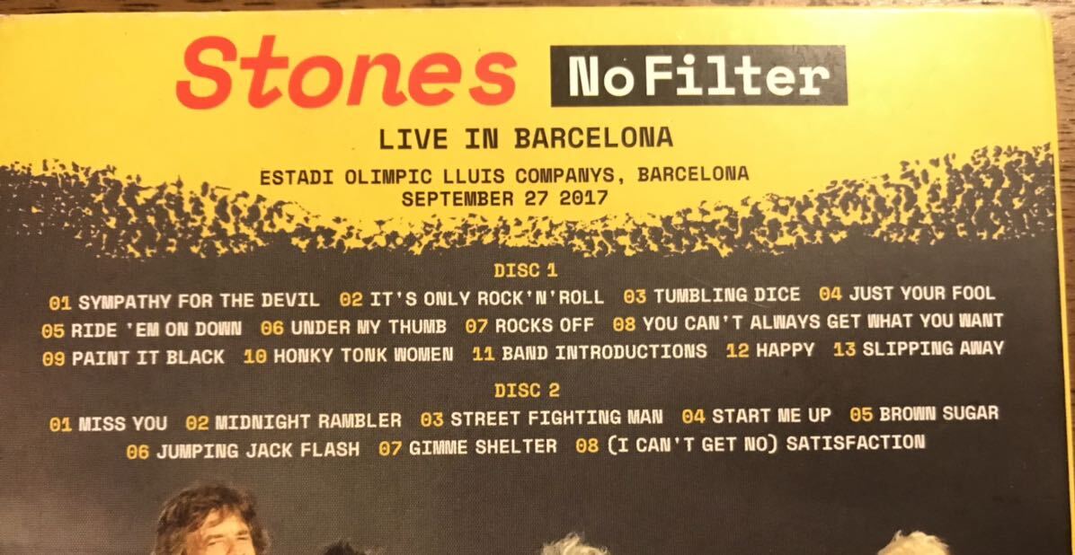 The Rolling Stones / ローリングストーンズ / No Filter Live In Barcelona / 2CD / Pressed CD / 27th September 2017 / Excellent Audie_画像3