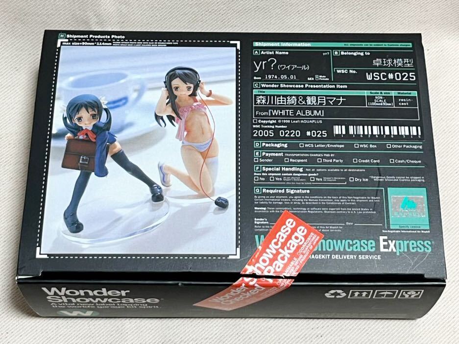 ワンダーショーケース　森川由綺＆観月マナ eWSC ＃025 卓球模型 WHITE ALBUM ガレージキット イベント限定品　ガレージキット_画像2