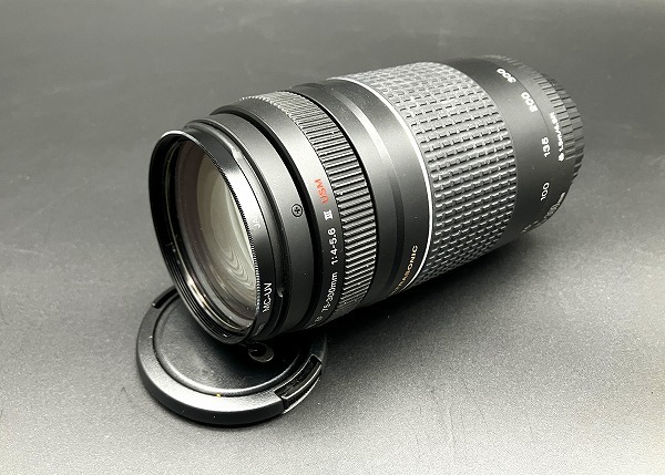 1スタ～ キャノン Canon ZOOM LENS EF 75-300mm 1:4-5.6 ULTRASONIC 一眼カメラ用 レンズ 動作未確認 現状品の画像1