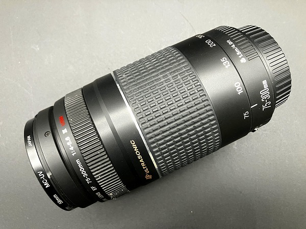 1スタ～ キャノン Canon ZOOM LENS EF 75-300mm 1:4-5.6 ULTRASONIC 一眼カメラ用 レンズ 動作未確認 現状品の画像4