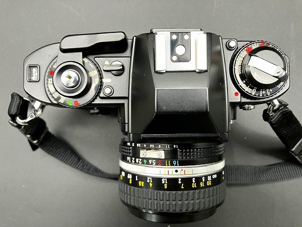 1スタ～良品【稼働品】Nikon/ニコンFG NIKKOR 50mm 1:1.4 フィルムカメラ　高級一眼レフカメラ FG 黒 ブラック 動作品_画像2