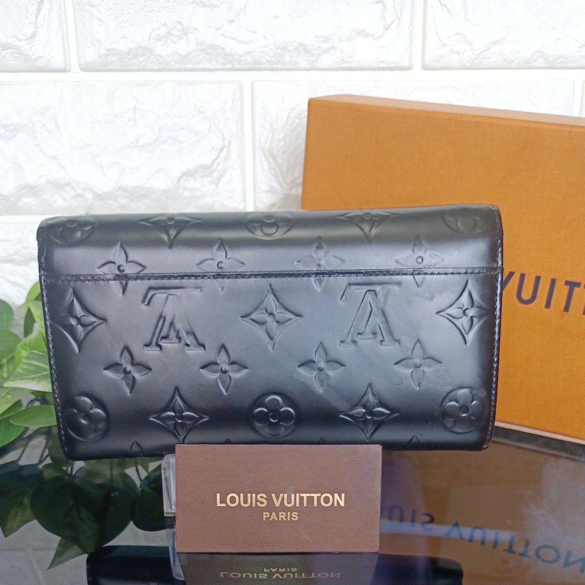 ☆極美品【鑑定済正規品】 LOUIS VUITTON ルイヴィトン ヴェルニ新 ポルトフォイユ サラ 二つ折り 長財布販売証明付き