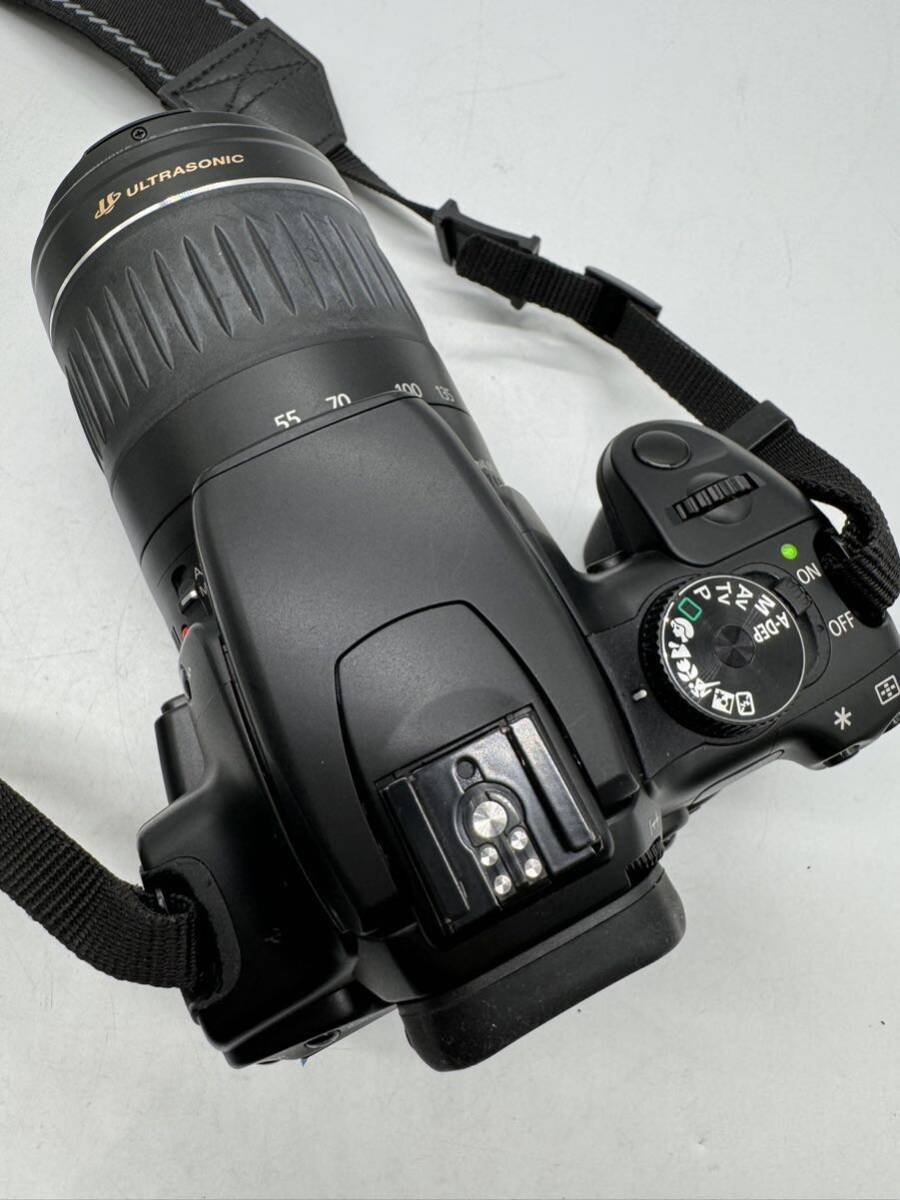 ★ Canon キャノン EOS Kiss Digital X DS126151 一眼レフデジタルカメラ ストロボ SPEEDLITE 430EX LENS 55-200mm 1:4.5-5.6 #D778 0305HA_画像5