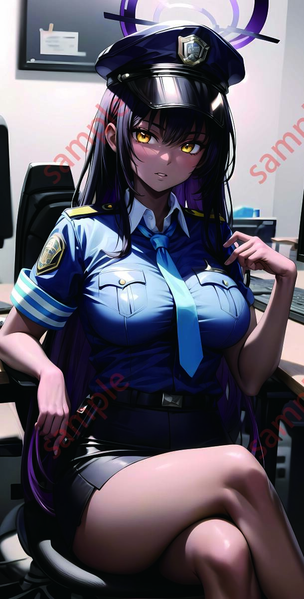 【1円スタート】プレイマット　制服 美少女 コスプレ 女子学生 ビキニ 巨乳　同人　角楯カリン Blue Archive 　　Ｚ015－39_画像1