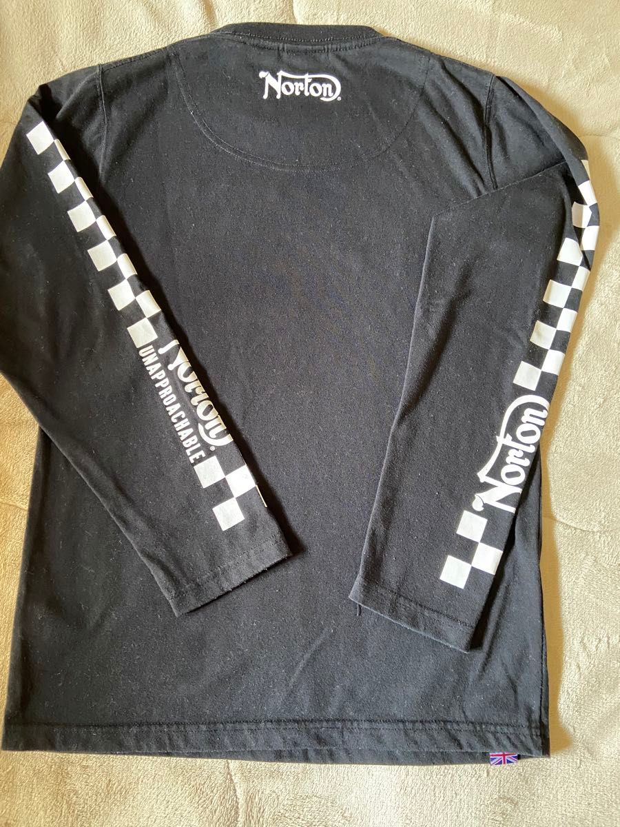 Norton ノートン ロンT 長袖 Tシャツ   黒