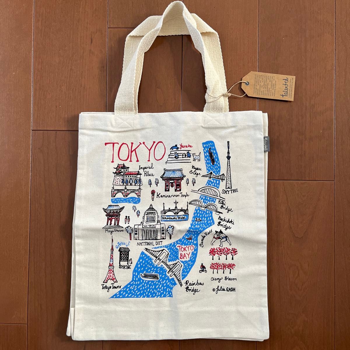 【新品】MAKE UP  メイクアップ　TOKYO東京　　デザイナーズトートバッグ