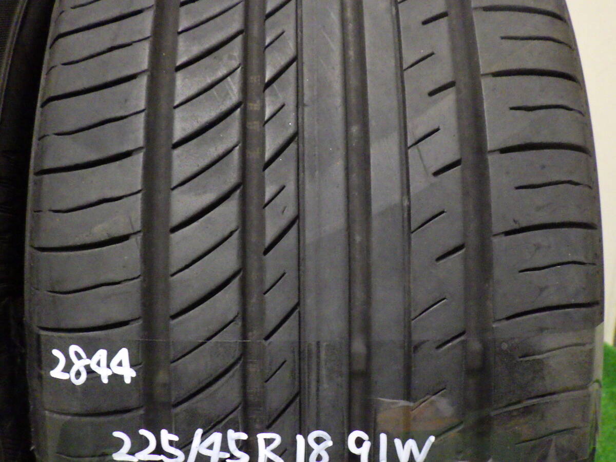 2844 中古タイヤ ヨコハマ アドバンdB V552 225/45R18 ２本  引き取り取り付け 持ち込みタイヤ交換茨城の画像3