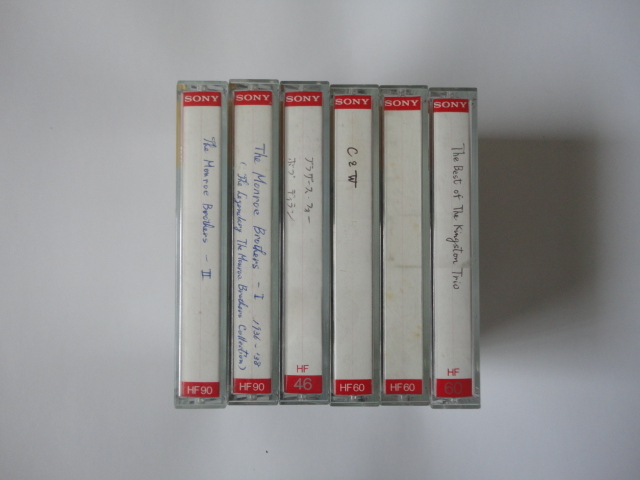  used cassette tape [SONY HF 6 pcs set ] cassette tape normal position 