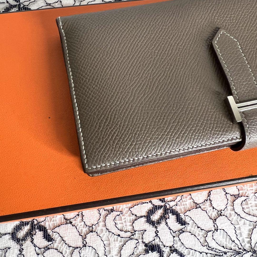 HERMES エルメス【美品】ベアンスフレ ヴォーエプソン 長財布 マチありの画像5