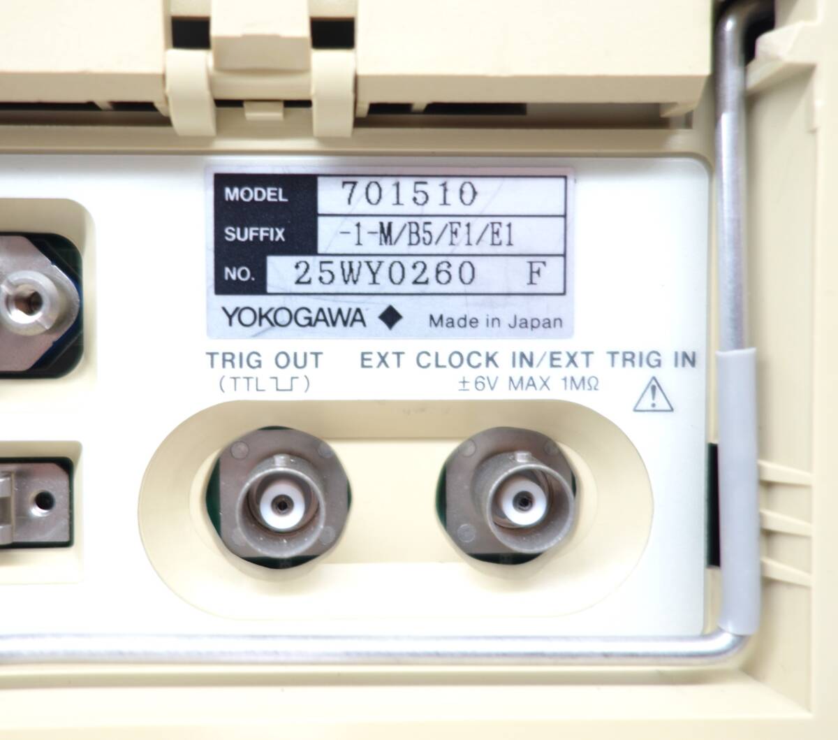 レトロ 無線機器＊YOKOGAWA 横河電機＊DL1540 DIGITAL OSCILLOSCOPE  デジタルオシロスコープ ＊8bit 200MS/s 150MHz ＊MODEL 701510 の画像7