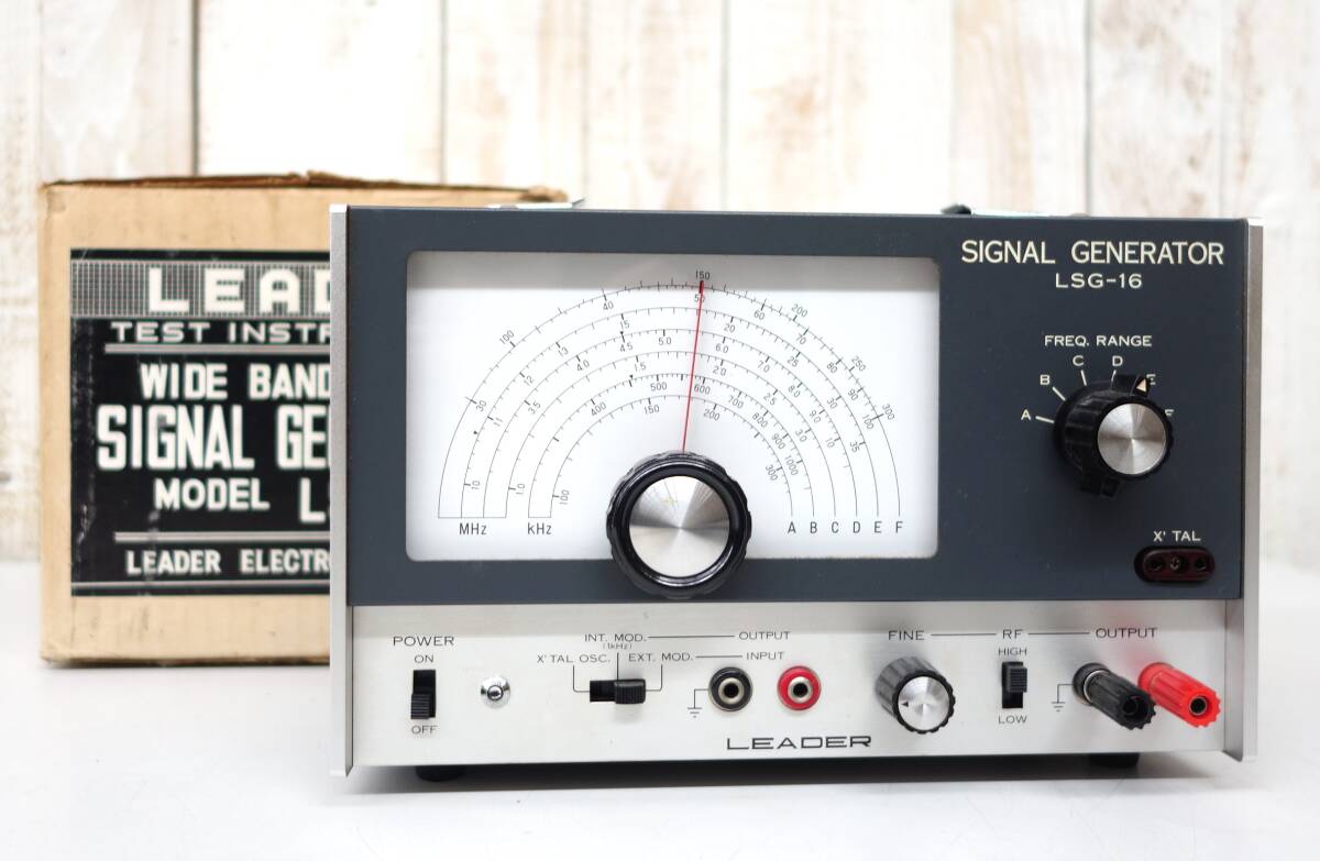 レトロ 無線機器＊LEADER リーダー電子＊WIDE BAND SIGNAL GENERATOR  広帯域テストオシレーター シグナルジェネレーター＊MODEL LSG-16の画像10