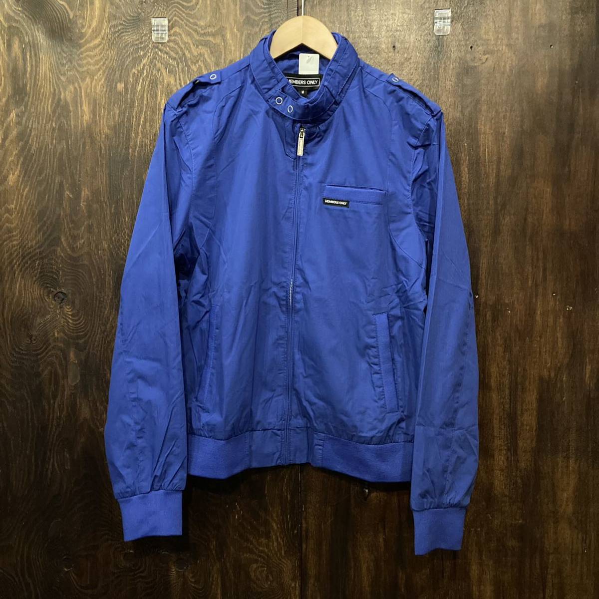 MEMBERS ONLY メンバーズオンリー レーサージャケット 青 未使用 MEMBERS ONLY メンバーズオンリー レーサージャケット 青 未使用