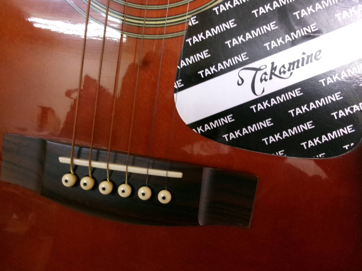 N-583【3-24】◎9 Takamine タカミネ アコースティックギター TD-27BS ソフトケース付き 中古・現状品_画像5