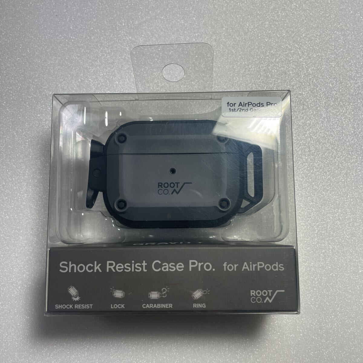 【ROOT CO.】GRAVITY Shock Resist Case Pro.（AirPodsPro第1世代/第2世代対応） (グレー)_画像6