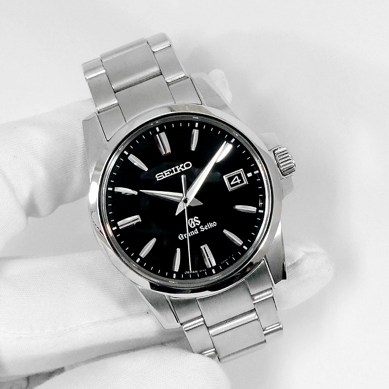 【生産終了モデル】GRAND SEIKO グランドセイコー ヘリテージコレクション SBGX055 9F62-0AA1 黒文字盤 デイト ブラック クォーツ 腕時計の画像8