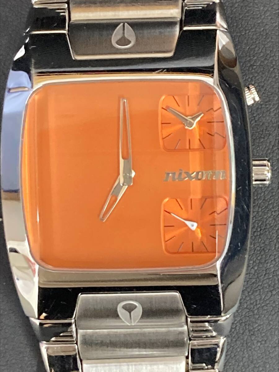 ニクソン NIXON THE BANKS バンクス オレンジ 腕時計 不動の画像2