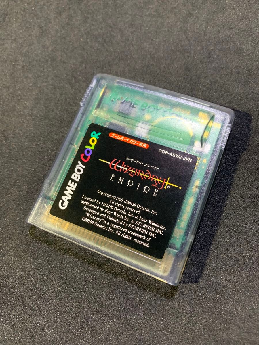 《FRAM化》ウィザードリィ エンパイア ゲームボーイカラー 電池レス GBC