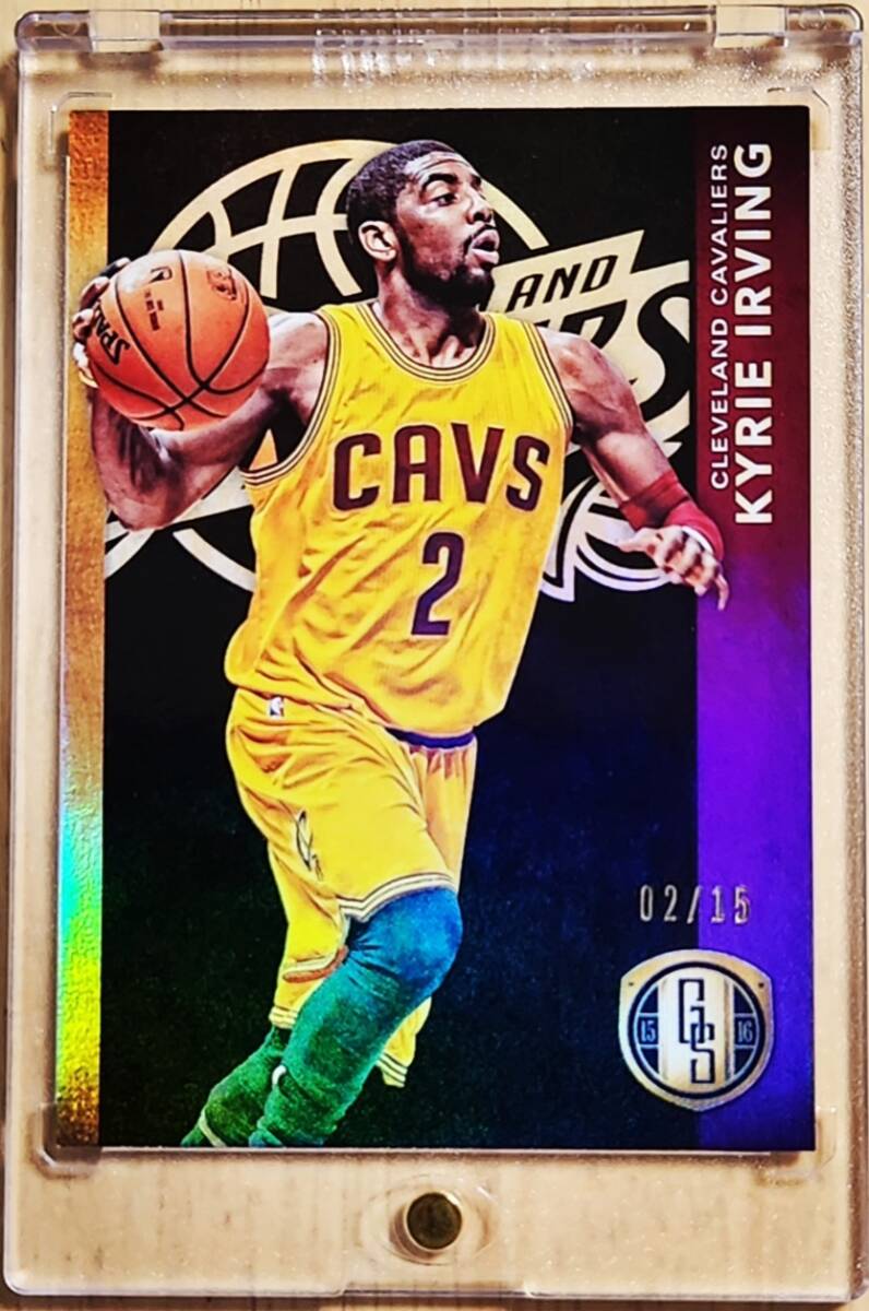 (#02/15) SP 15枚限定 2015 -16 Panini Gold Standard KYRIE IRVING / カイリー アービング (Jersey# 1/1) _画像5