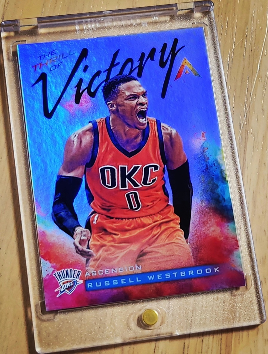 2017 -18 Panini Ascension RUSSELL WESTBROOK / ラッセル ウエストブルック The Thrill of Victory MVP_画像2