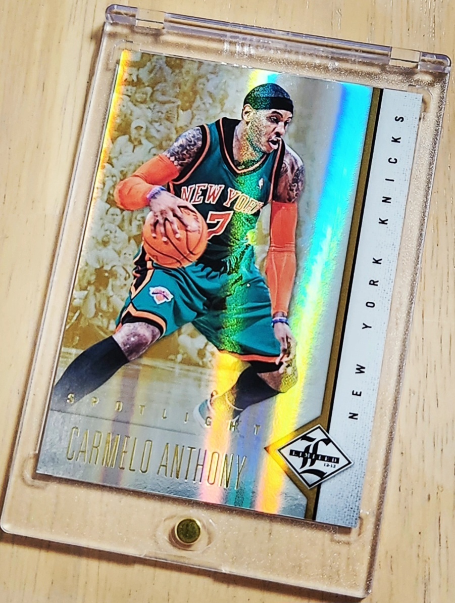 25枚限定 2012 -13 Panini Limited Spotlight Gold CARMELO ANTHONY ( /25) / カーメロ アンソニー Refractor Holo_画像6