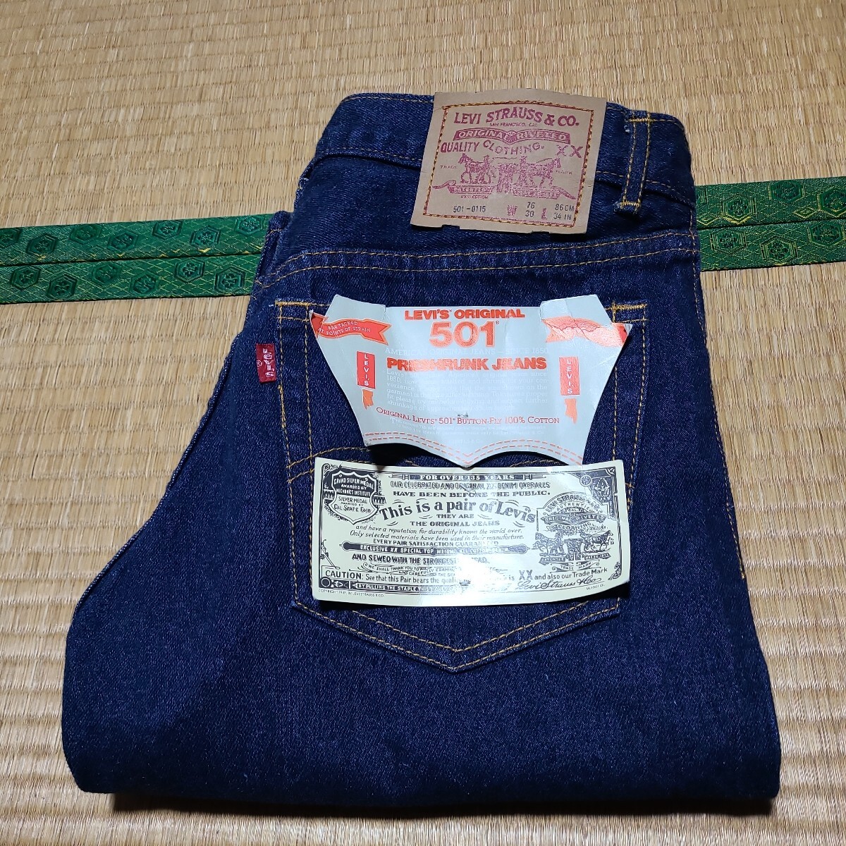 80s Levis 501 0115 デニムパンツ W30 リーバイス フィリピン製 フラッシャー付き ヴィンテージ 極東_画像1