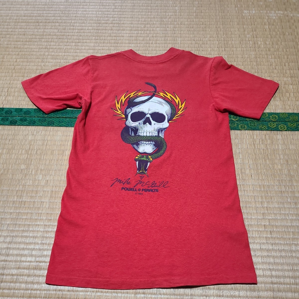 80s USA製 Powell Peralta Mike McGill Tシャツ サイズS ボーンズブリゲード パウエル スケートボード ヴィンテージ Stedman 1984_画像3