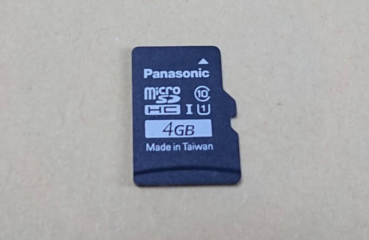 Panasonic microSDHCカード 4GB アダプタなし マイクロSDカード パナソニック_画像1