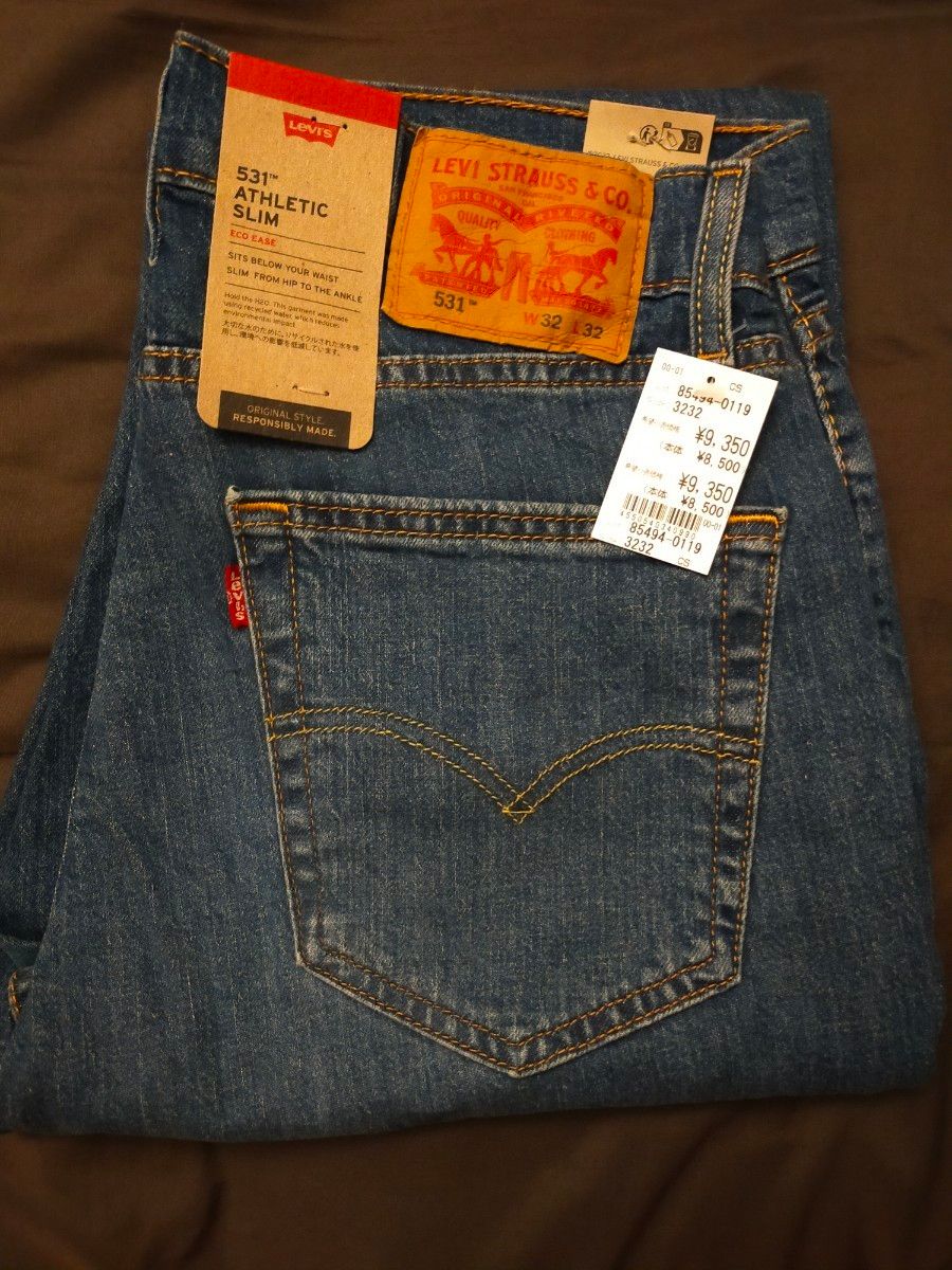 Levi's デニム  リーバイス 531(TM) アスレチック スリム ミディアムインディゴ　W32 L32