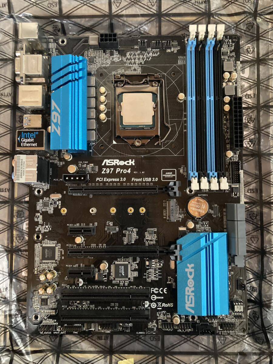 ASRock Z97 Pro4 LGA1150 Intel CPU Core i3 4130 セットの画像2