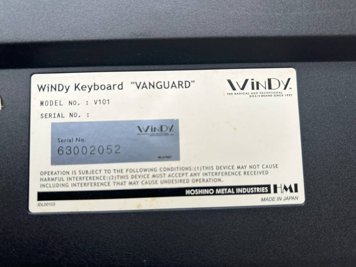 WiNDy キーボード VANGUARD V101 PS/2 メンブレン_画像3
