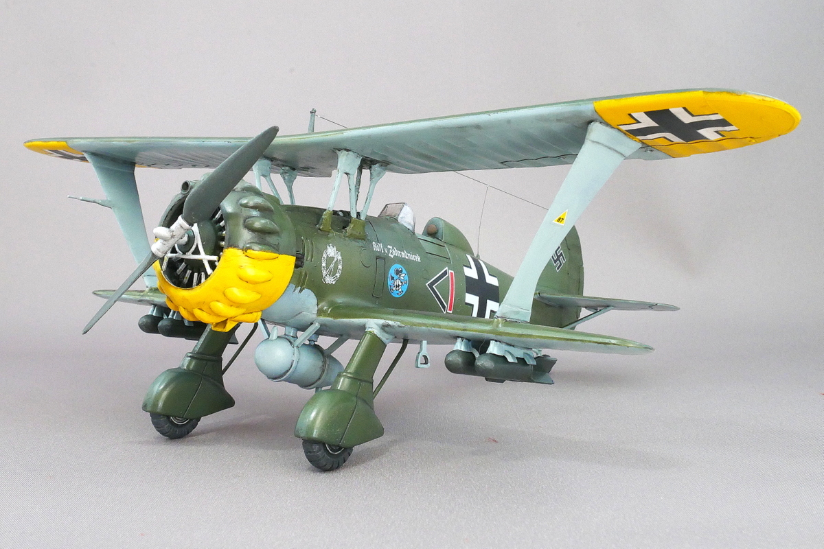 Yahoo!オークション - 【塗装済み完成品】 1/48 ドイツ空軍攻撃機 ヘンシェル...