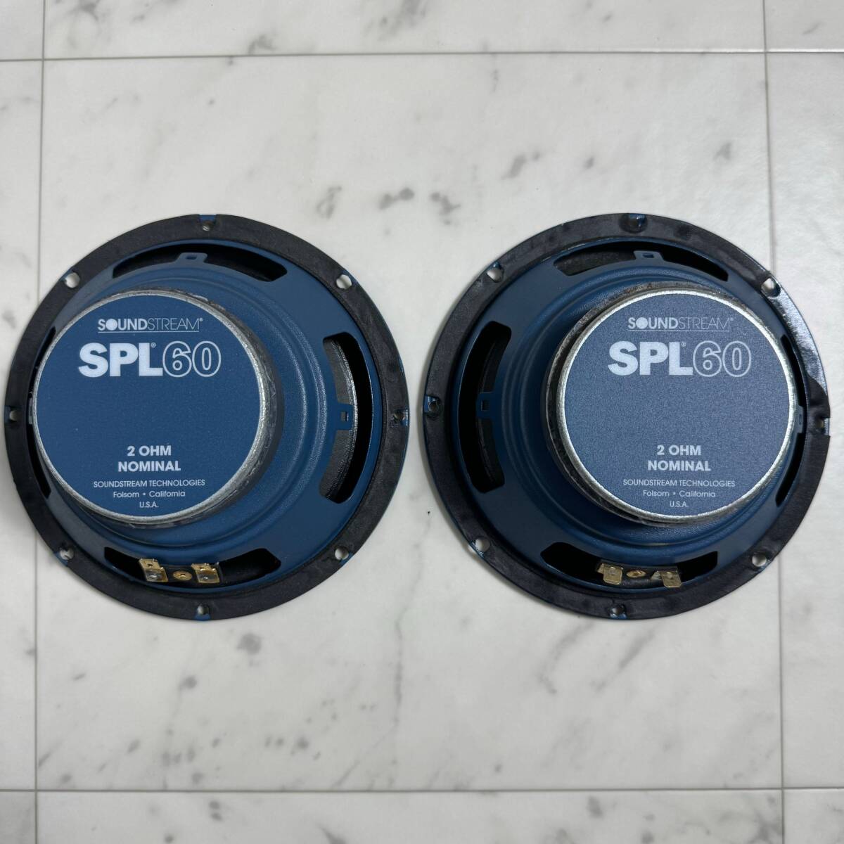 動作品 SOUNDSTREAM SPL60 サウンドストリーム スピーカーシステム ウーファー ツイーター クロスオーバー ネットワーク 16cm_画像4