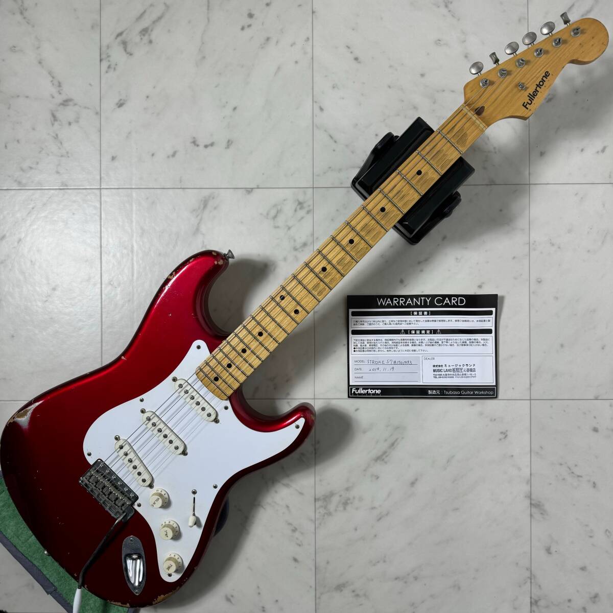 Fullertone Guitars STROKE 57 Rusted Candy Apple Red アーム付の画像1