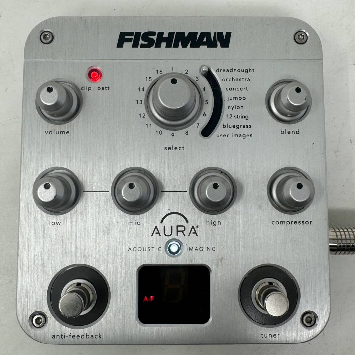 FISHMAN フィッシュマン AURA SPECTRUM DI PRO-AUR-SPC アコースティックギター プリアンプ 現状 ジャンクの画像4