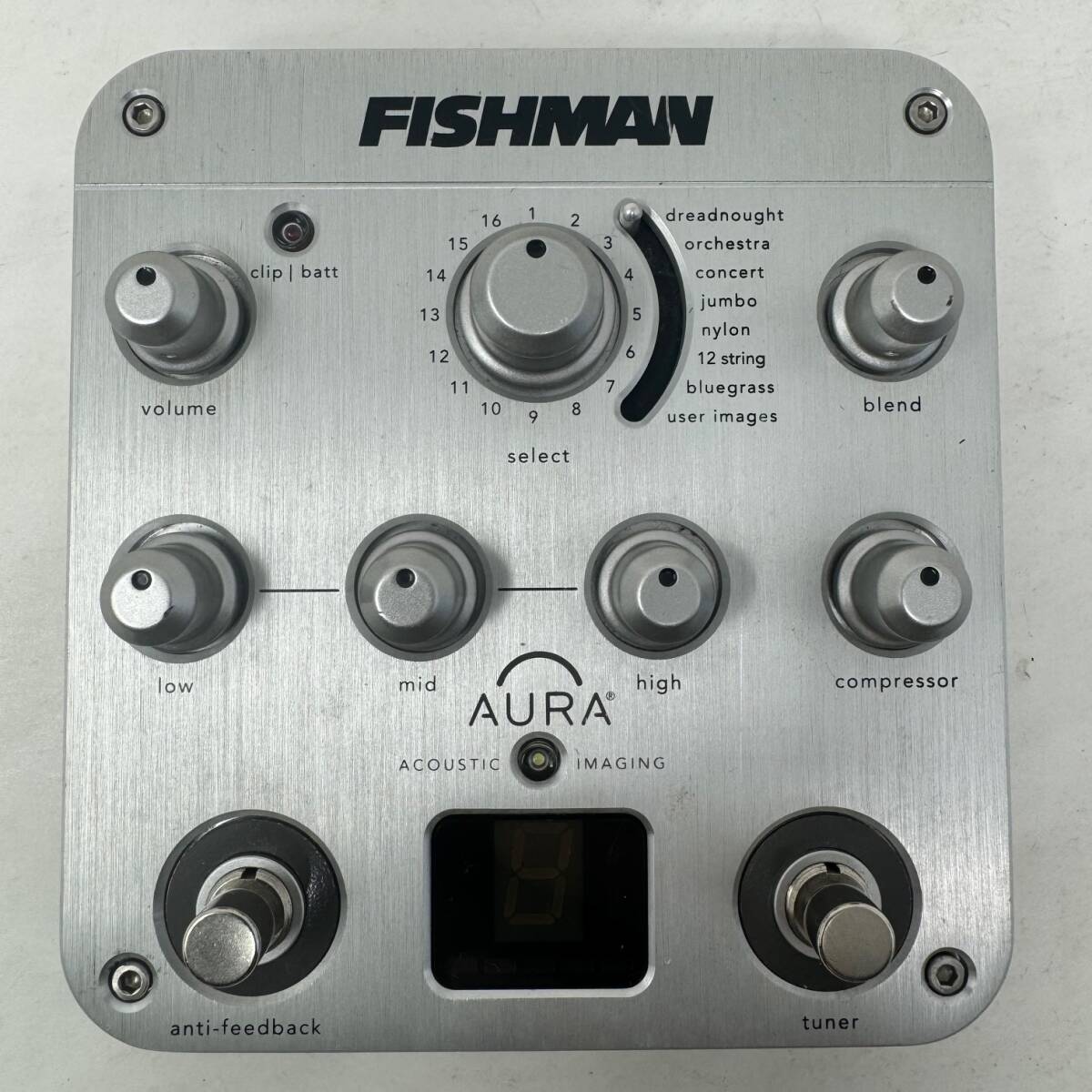 FISHMAN フィッシュマン AURA SPECTRUM DI PRO-AUR-SPC アコースティックギター プリアンプ 現状 ジャンクの画像2