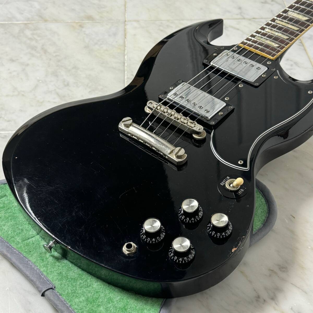 希少 Orville by Gibson SG STANDARD 1989年製 日本製 スモールピックガード オービル by ギブソン の画像4