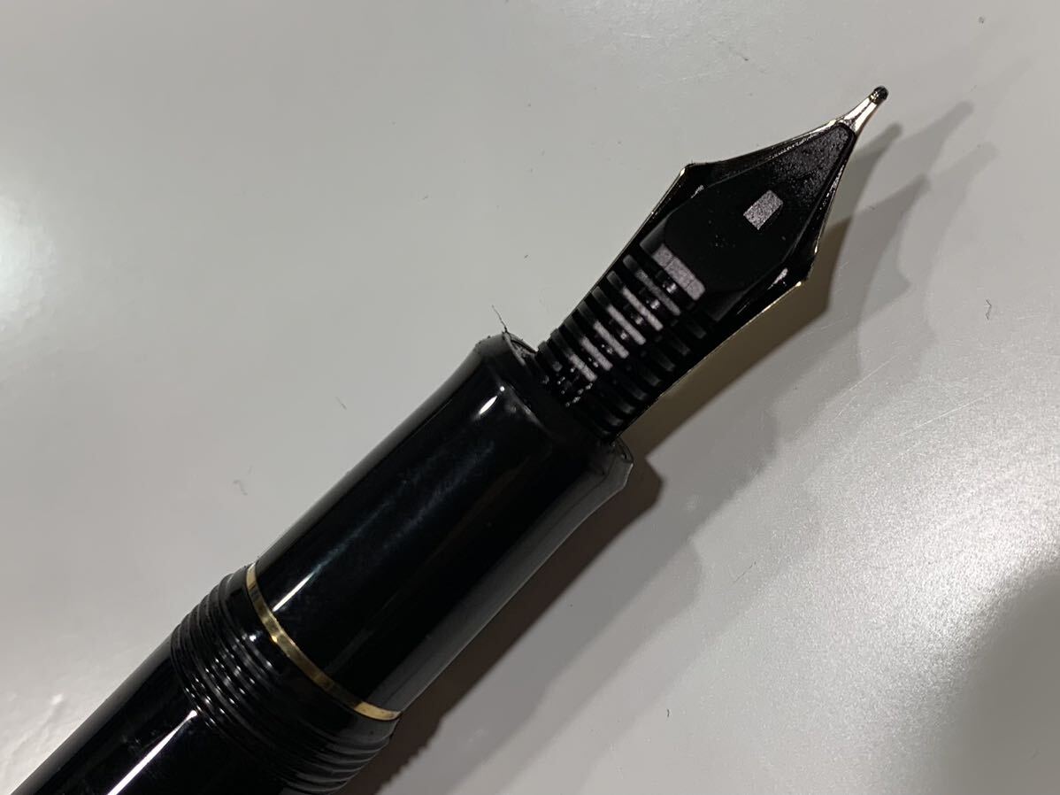 1円〜 PILOT CUSTOM 743 パイロット カスタム 万年筆 ペン先 14K 585 刻印有り 14金 キャップ上部修理跡有 筆記未確認 ジャンク品扱_画像5