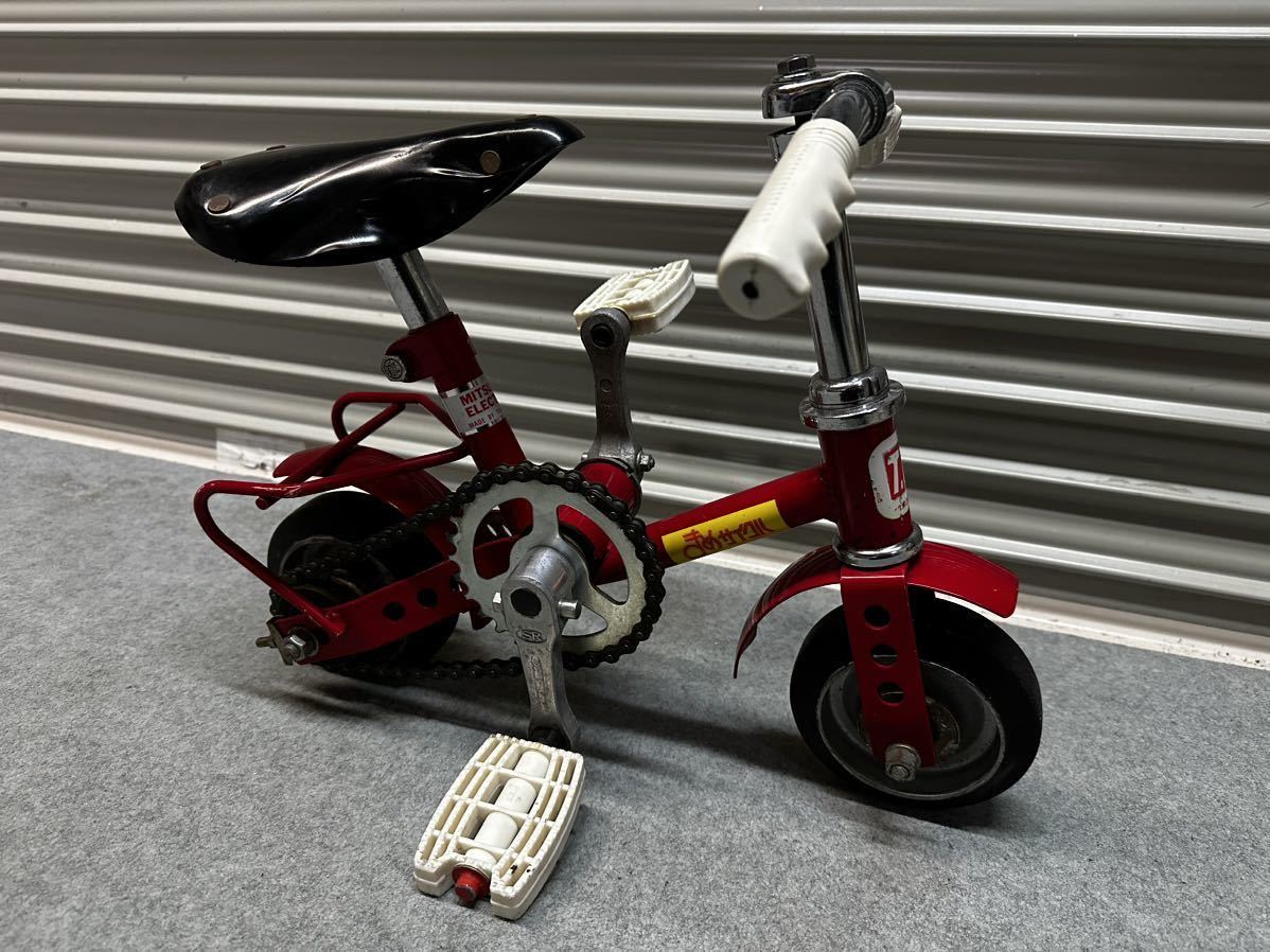 T.U TSUNODA まめサイクル MITSUBISHI ELECTRIC レトロ 極小自転車 昭和レトロ インテリア 看板の画像1