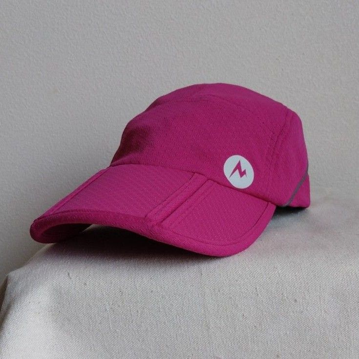 美品 Marmot キャップ 帽子 折り畳み ピンク FREE SIZE