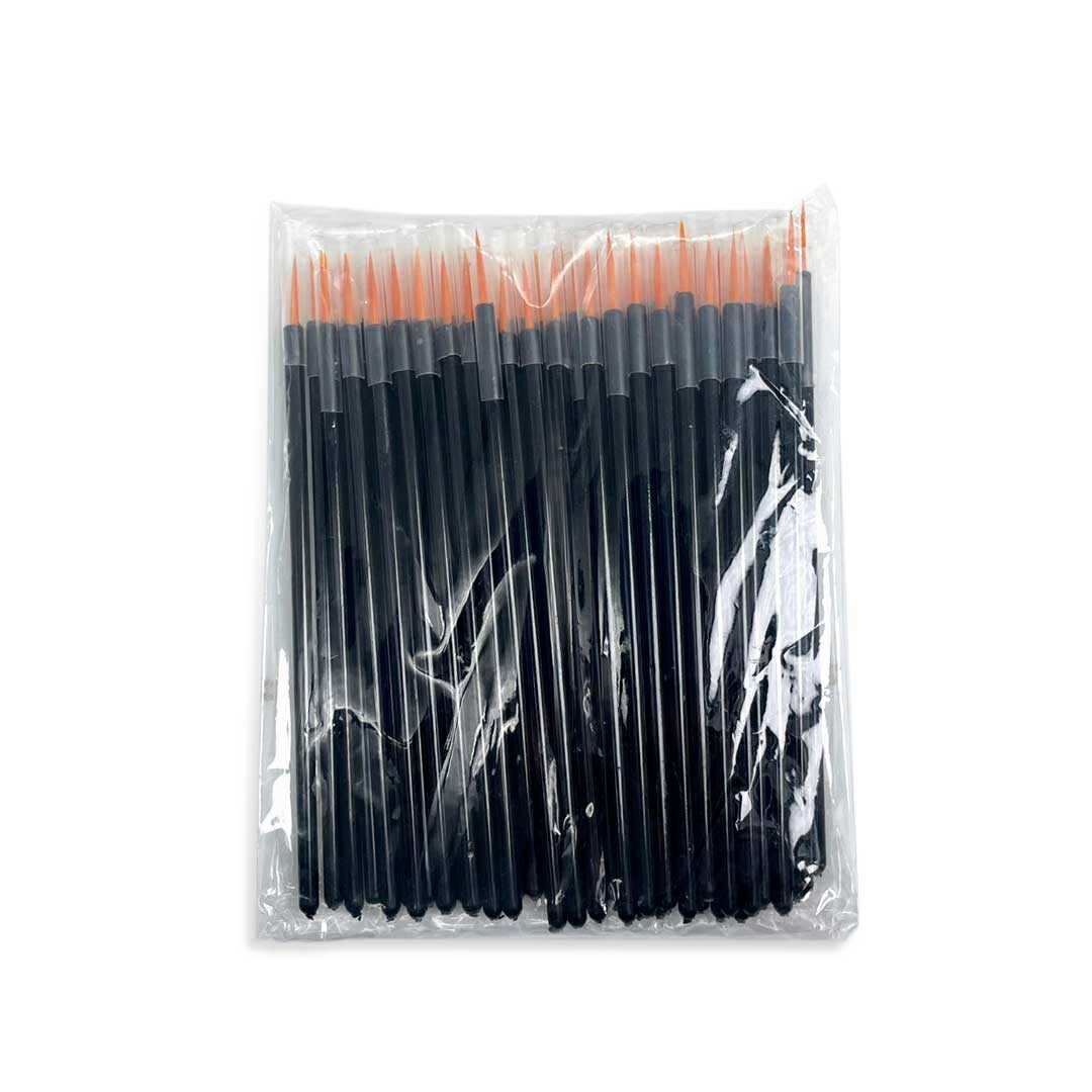 [100ps.@] eyeliner nails brush tip superfine 100 pcs set tester .. Pro Youth business use disposable disposable make-up tool 