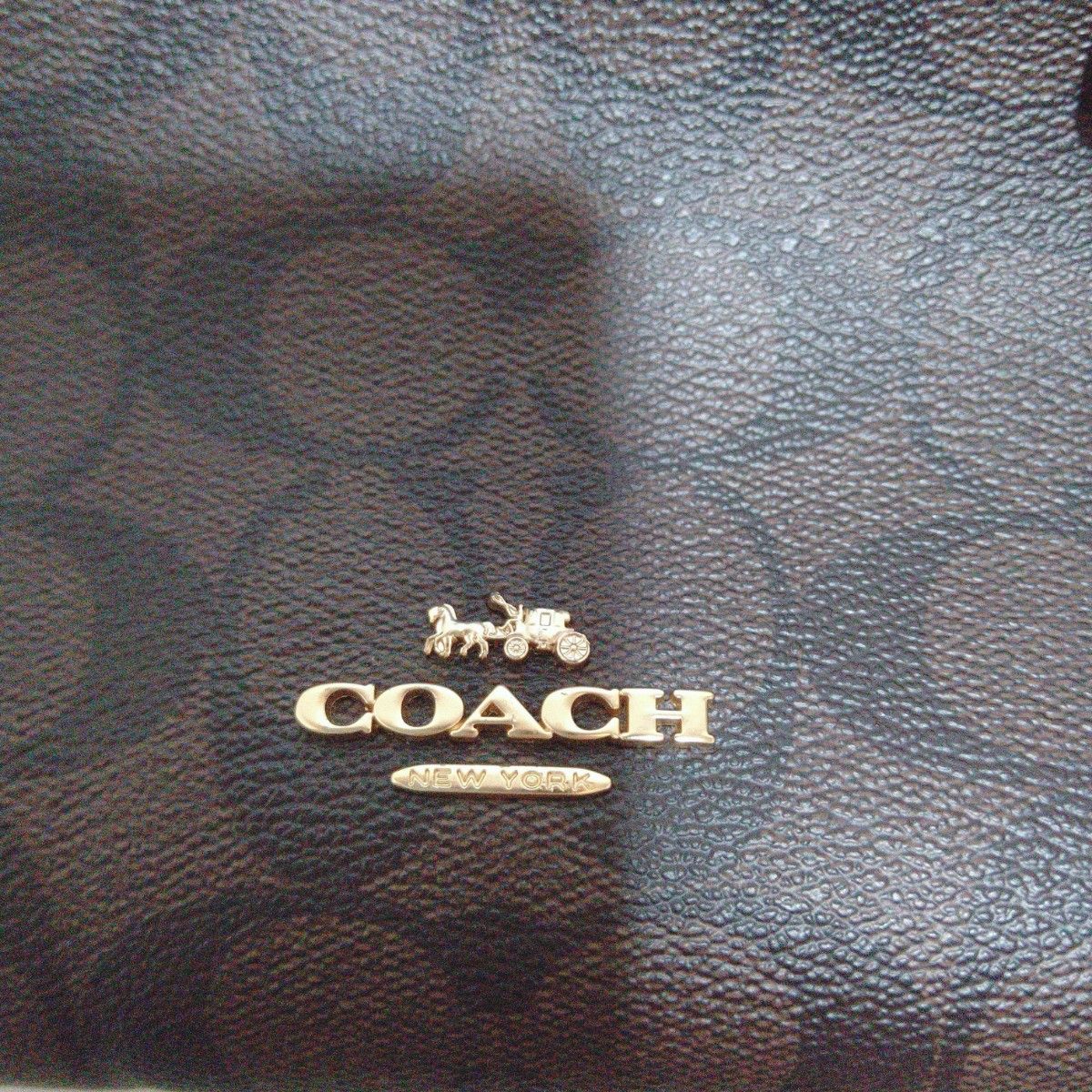 COACH コーチ トートバック ショルダーバック 仕切り沢山 チェーン