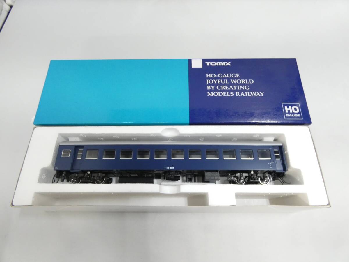 【鉄道模型】HOゲージ　Tomix　563　国鉄客車　ナハ10（11）形　青色　【中古】J5　S995_画像1