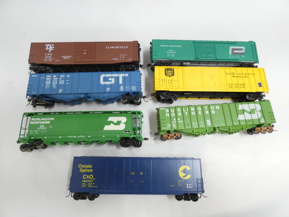 【ジャンク扱い】ＨＯゲージ　海外車両　貨車貨物等　大量まとめて　UNION PACIFIC　CB&Q　C.R.R.等　1円スタート【鉄道模型】A　Ｓ1092_画像5