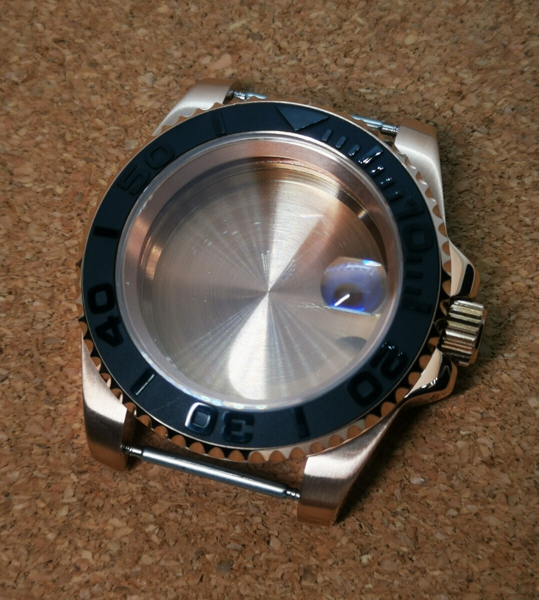 NH35 NH36 40mm ローズゴールド SS デイト ケースセット カスタム seikomod 腕時計 ウォッチ MOD パーツ セイコー ムーブメント 対応の画像1